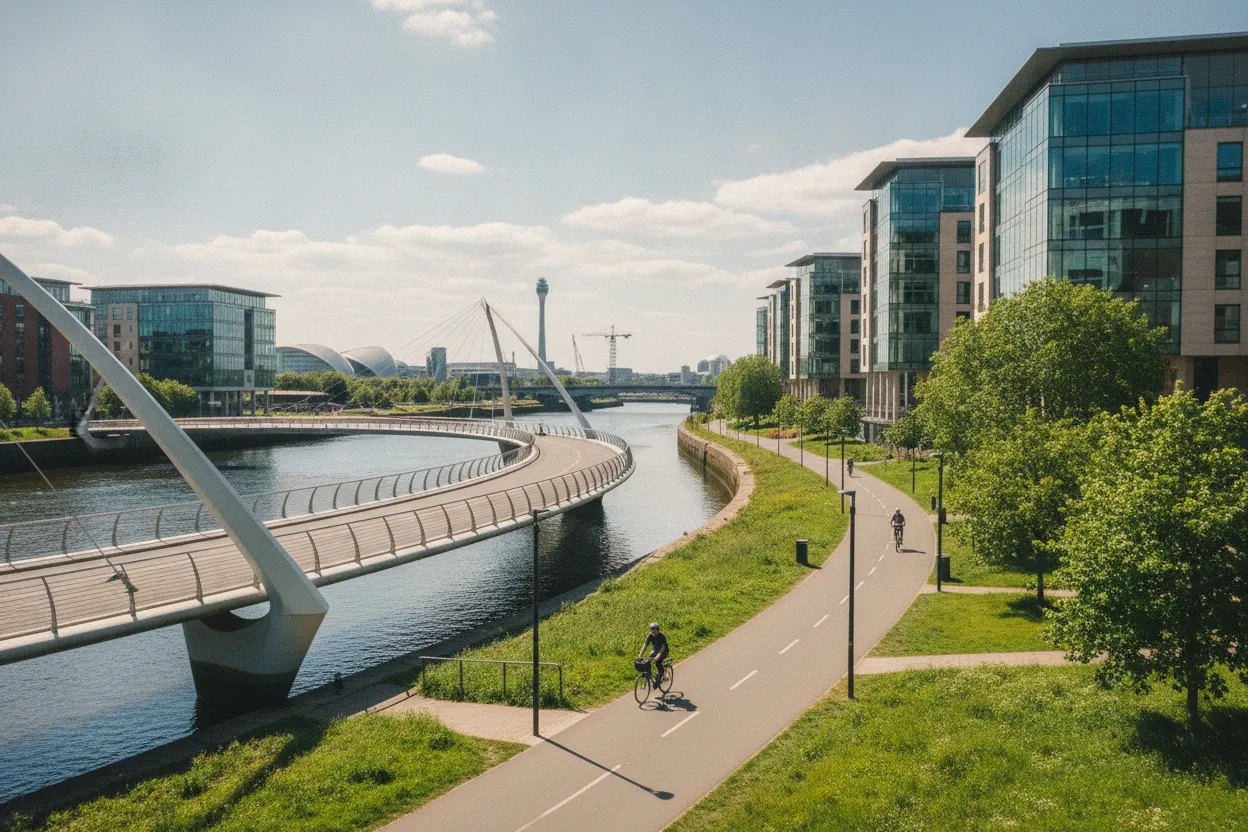 Cycling the Clyde Walkway